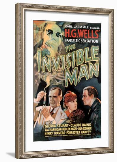 The Invisible Man Movie Claude Rains Gloria Stuart-null-Framed Art Print