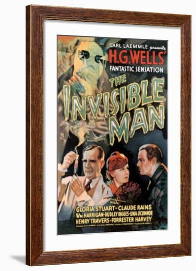 The Invisible Man Movie Claude Rains Gloria Stuart-null-Framed Art Print