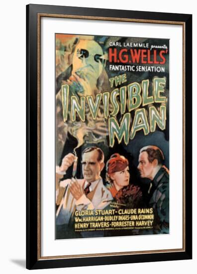 The Invisible Man Movie Claude Rains Gloria Stuart-null-Framed Art Print