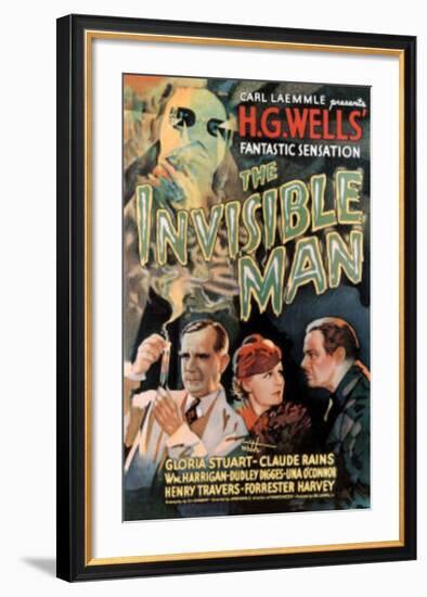 The Invisible Man Movie Claude Rains Gloria Stuart-null-Framed Art Print