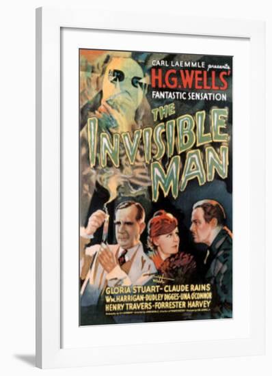 The Invisible Man Movie Claude Rains Gloria Stuart-null-Framed Art Print