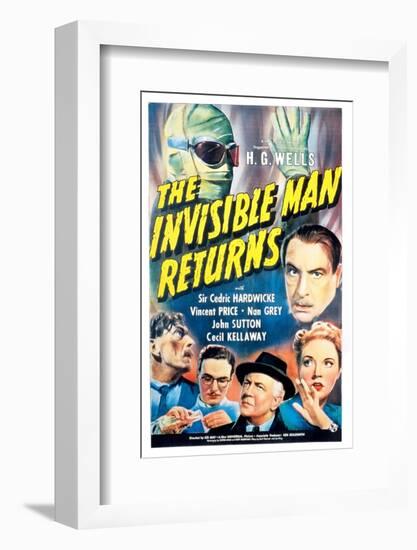 The Invisible Man Returns, Vincent Price, Cedric Hardwicke, Nan Grey, Cecil Kellaway, 1940-null-Framed Photo