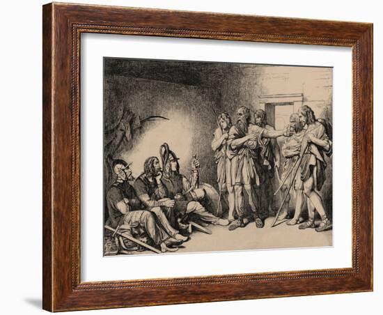 The Invitation of the Varangians, 1839-Fyodor Antonovich Bruni-Framed Giclee Print