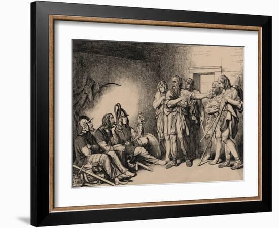 The Invitation of the Varangians, 1839-Fyodor Antonovich Bruni-Framed Giclee Print