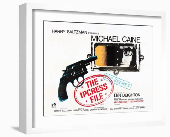 THE IPCRESS FILE, Michael Caine, 1965-null-Framed Art Print