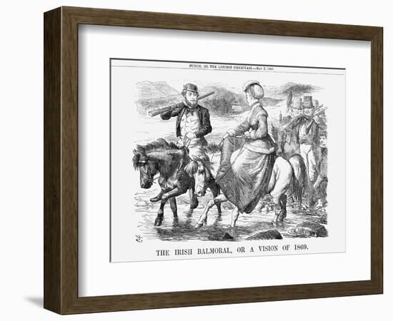 The Irish Balmoral, or a Vision of 1869, 1868-John Tenniel-Framed Giclee Print