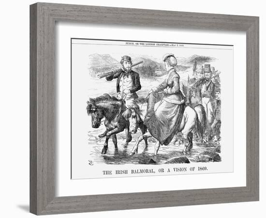 The Irish Balmoral, or a Vision of 1869, 1868-John Tenniel-Framed Giclee Print