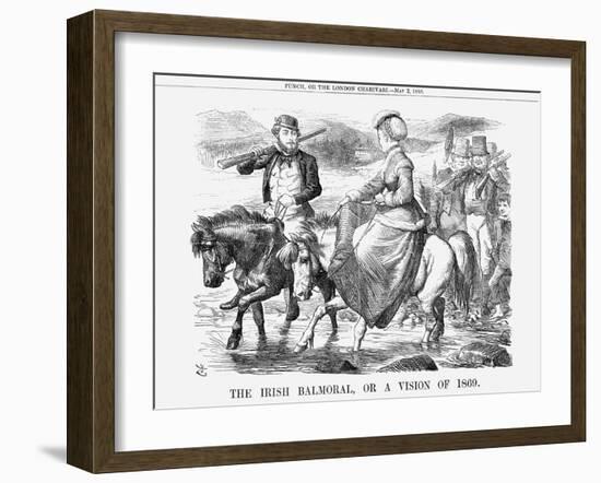 The Irish Balmoral, or a Vision of 1869, 1868-John Tenniel-Framed Giclee Print