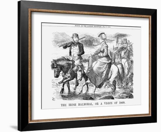 The Irish Balmoral, or a Vision of 1869, 1868-John Tenniel-Framed Giclee Print