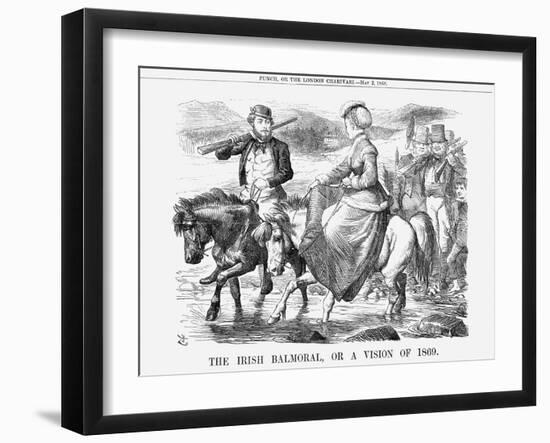 The Irish Balmoral, or a Vision of 1869, 1868-John Tenniel-Framed Giclee Print