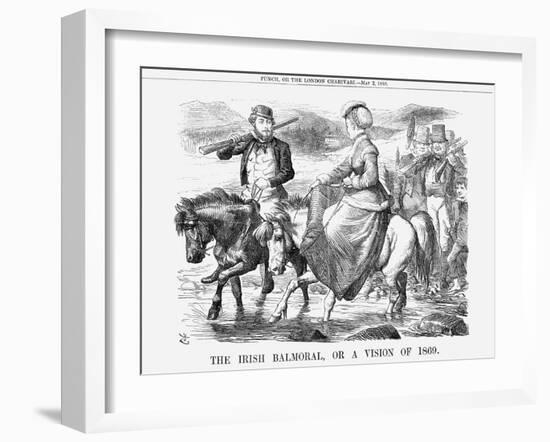 The Irish Balmoral, or a Vision of 1869, 1868-John Tenniel-Framed Giclee Print