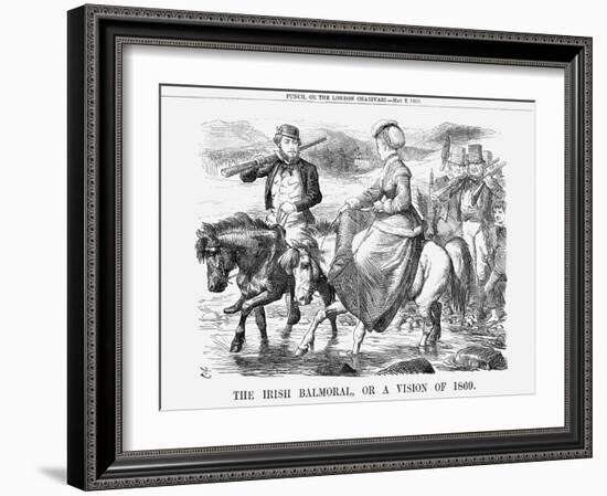 The Irish Balmoral, or a Vision of 1869, 1868-John Tenniel-Framed Giclee Print