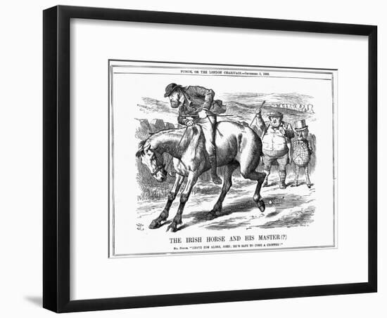 The Irish Horse and Master , 1885-John Tenniel-Framed Giclee Print