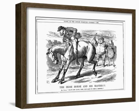 The Irish Horse and Master , 1885-John Tenniel-Framed Giclee Print