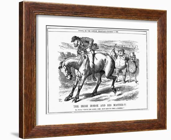 The Irish Horse and Master , 1885-John Tenniel-Framed Giclee Print