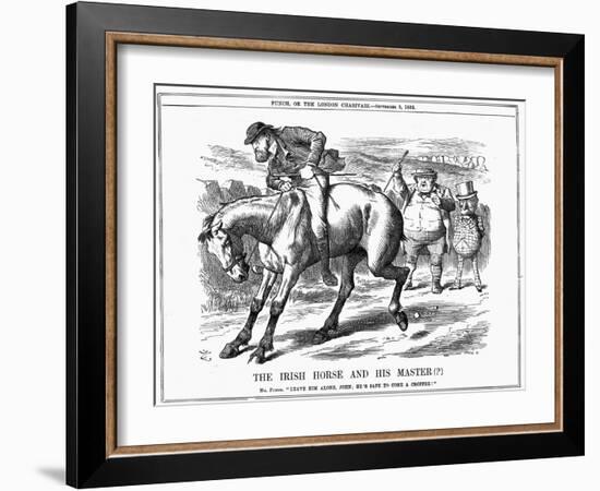 The Irish Horse and Master , 1885-John Tenniel-Framed Giclee Print