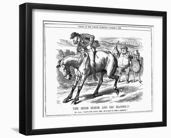 The Irish Horse and Master , 1885-John Tenniel-Framed Giclee Print