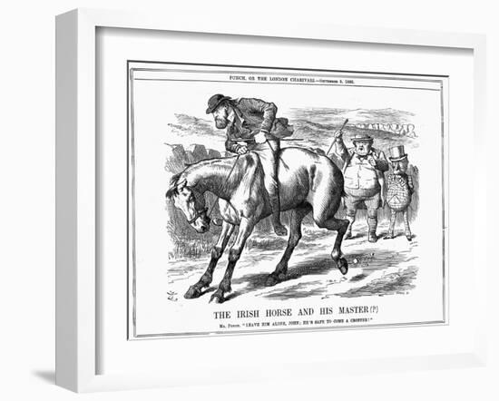 The Irish Horse and Master , 1885-John Tenniel-Framed Giclee Print