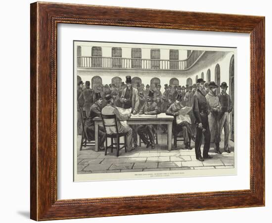 The Irish Land League, Recreation Time in Kilmainham Prison-William Heysham Overend-Framed Giclee Print