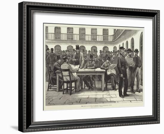 The Irish Land League, Recreation Time in Kilmainham Prison-William Heysham Overend-Framed Giclee Print