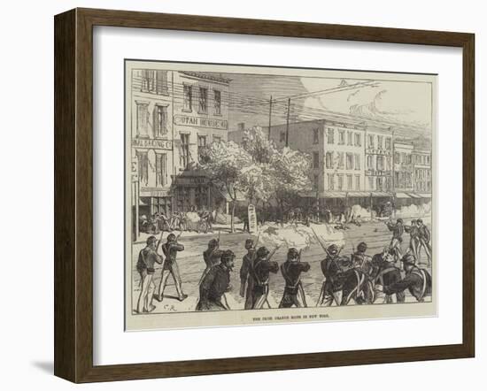 The Irish Orange Riots in New York-Charles Robinson-Framed Giclee Print