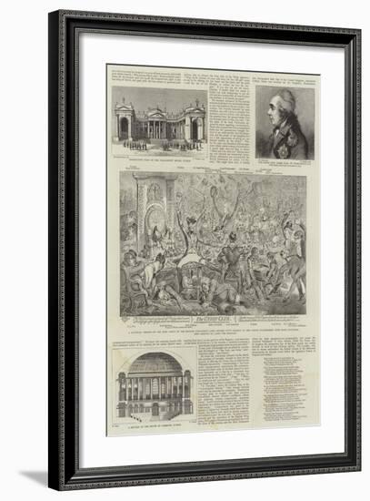 The Irish Parliament on College Green-null-Framed Giclee Print