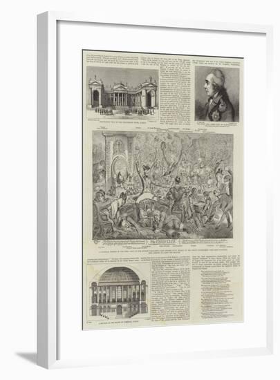 The Irish Parliament on College Green-null-Framed Giclee Print