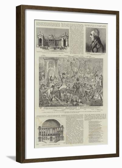 The Irish Parliament on College Green-null-Framed Giclee Print