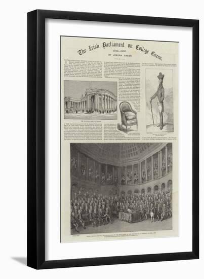 The Irish Parliament on College Green-null-Framed Giclee Print