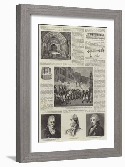 The Irish Parliament on College Green-null-Framed Giclee Print