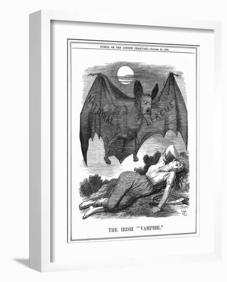 The Irish Vampire, 1885-John Tenniel-Framed Giclee Print