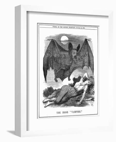 The Irish Vampire, 1885-John Tenniel-Framed Giclee Print