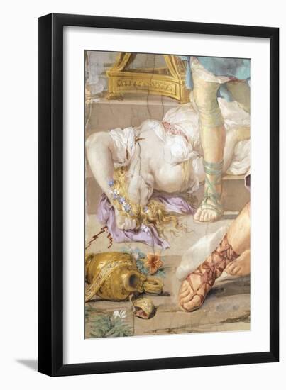 The Iron Age or Rather Uncontrolled Soldiery Hunts and Kills, Detail from Four Ages of Man-Pietro da Cortona-Framed Giclee Print