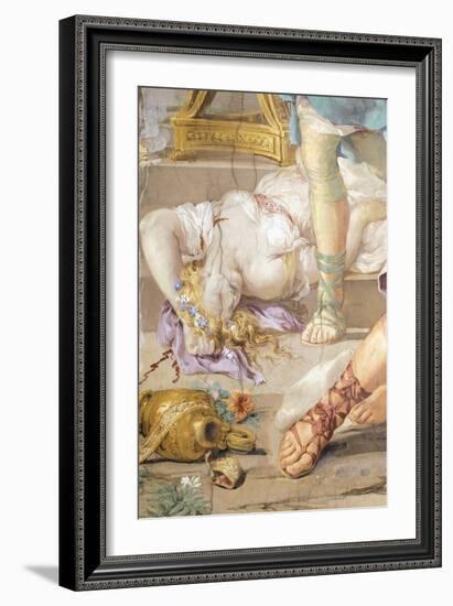 The Iron Age or Rather Uncontrolled Soldiery Hunts and Kills, Detail from Four Ages of Man-Pietro da Cortona-Framed Giclee Print