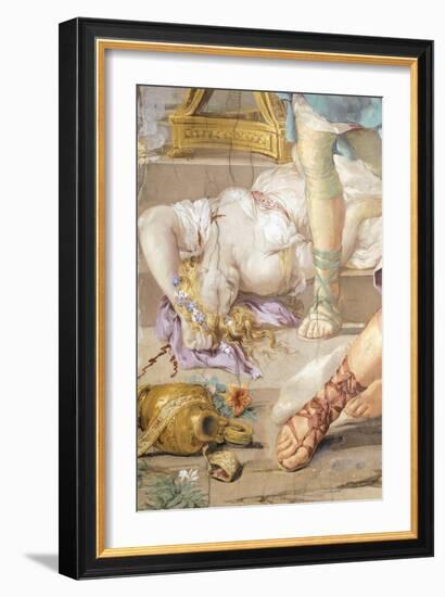 The Iron Age or Rather Uncontrolled Soldiery Hunts and Kills, Detail from Four Ages of Man-Pietro da Cortona-Framed Giclee Print