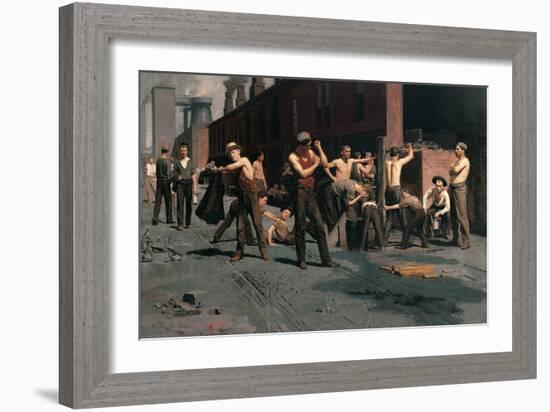 The Ironworkers at Noontime-Thomas Pollock Anshutz-Framed Art Print