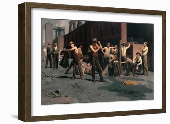 The Ironworkers at Noontime-Thomas Pollock Anshutz-Framed Art Print