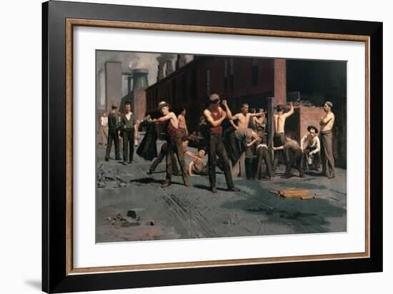 The Ironworkers at Noontime-Thomas Pollock Anshutz-Framed Art Print