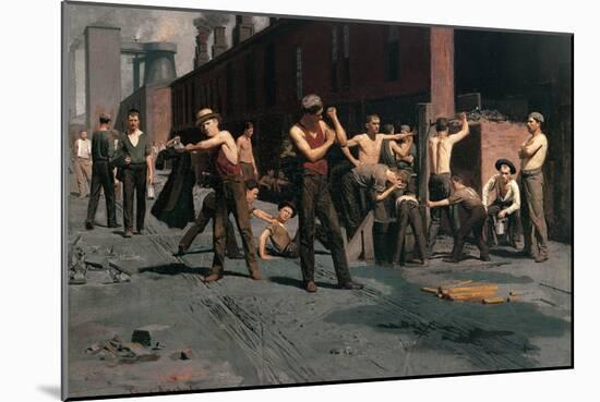 The Ironworkers at Noontime-Thomas Pollock Anshutz-Mounted Art Print