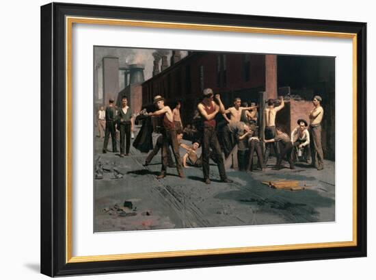 The Ironworkers at Noontime-Thomas Pollock Anshutz-Framed Art Print