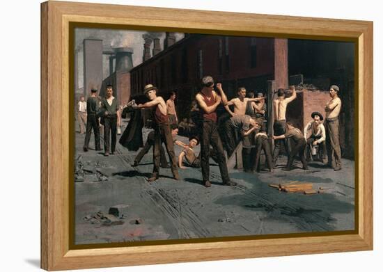 The Ironworkers at Noontime-Thomas Pollock Anshutz-Framed Stretched Canvas