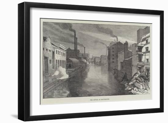 The Irwell at Manchester-Sir John Gilbert-Framed Giclee Print