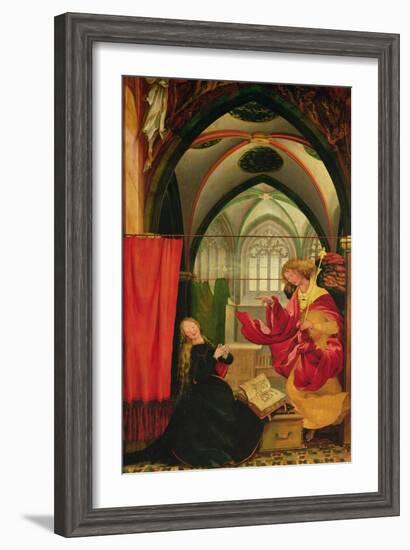 The Isenheim Altarpiece, Left Wing: Annunciation-Matthias Grünewald-Framed Giclee Print