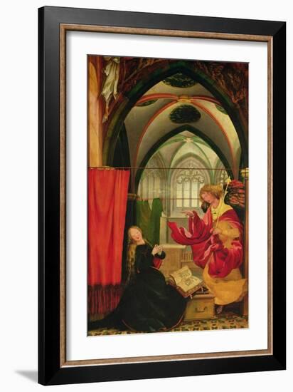 The Isenheim Altarpiece, Left Wing: Annunciation-Matthias Grünewald-Framed Giclee Print