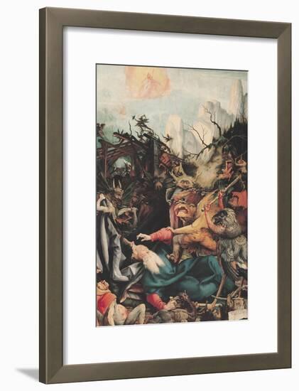 The Isenheim Altarpiece, Right Wing: the Temptation of Saint Anthony-Matthias Grünewald-Framed Giclee Print