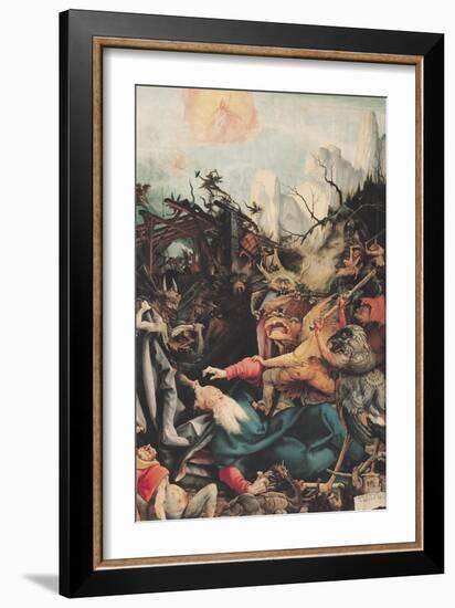 The Isenheim Altarpiece, Right Wing: the Temptation of Saint Anthony-Matthias Grünewald-Framed Giclee Print