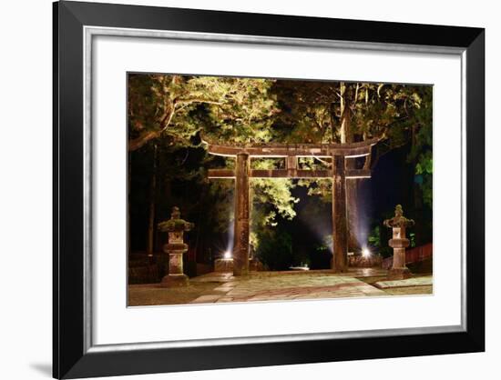 The Ishidori is a Stone Tori Gate in Nikko, Japan.-SeanPavonePhoto-Framed Photographic Print