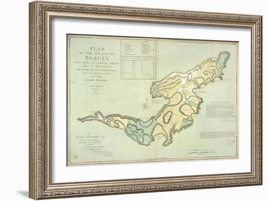 The Island Of Bequia-null-Framed Giclee Print