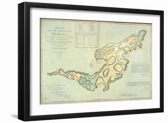 The Island Of Bequia-null-Framed Giclee Print