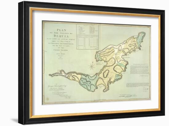 The Island Of Bequia-null-Framed Giclee Print